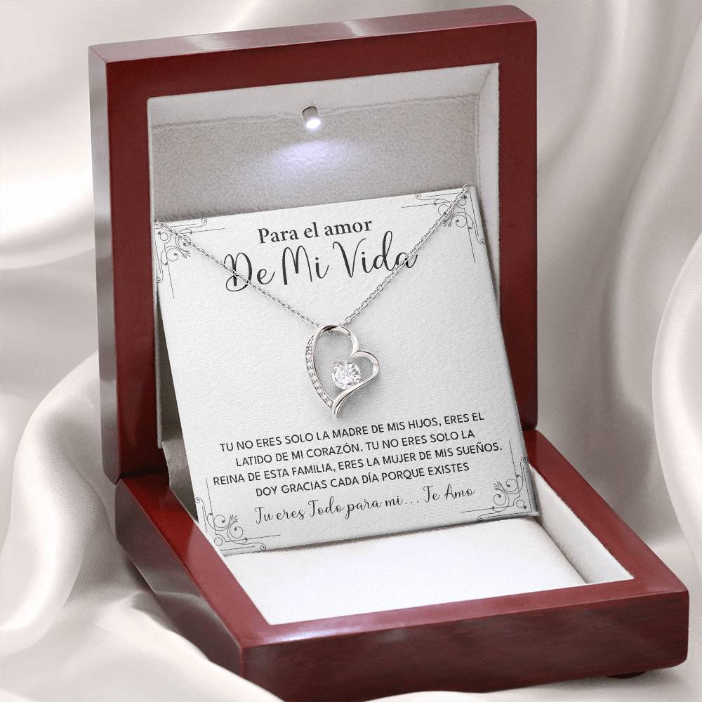 Collar Para El Amor De Mi Vida Madre De Mis Hijos Regalo Romántico Para Esposa Collar Con Frase De Amor Regalo Especial Para Mi Reina Joyería Romántica Para Esposa Regalo De Amor Infinito Regalo De Aniversario Para Mi Esposa Collar De Amor Para Mi Pareja