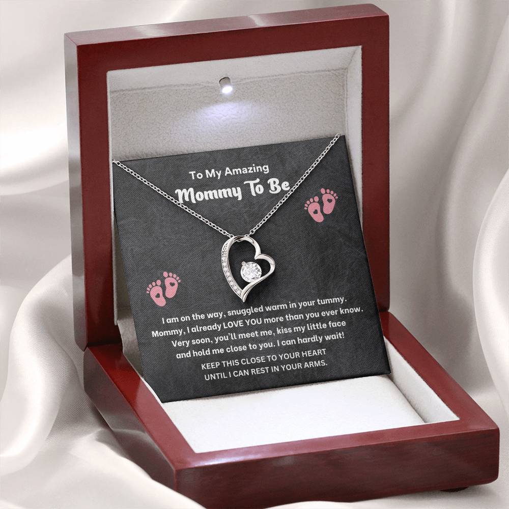 Mommy to Be Necklace Gift – Pregnancy Gift Box Jewelry