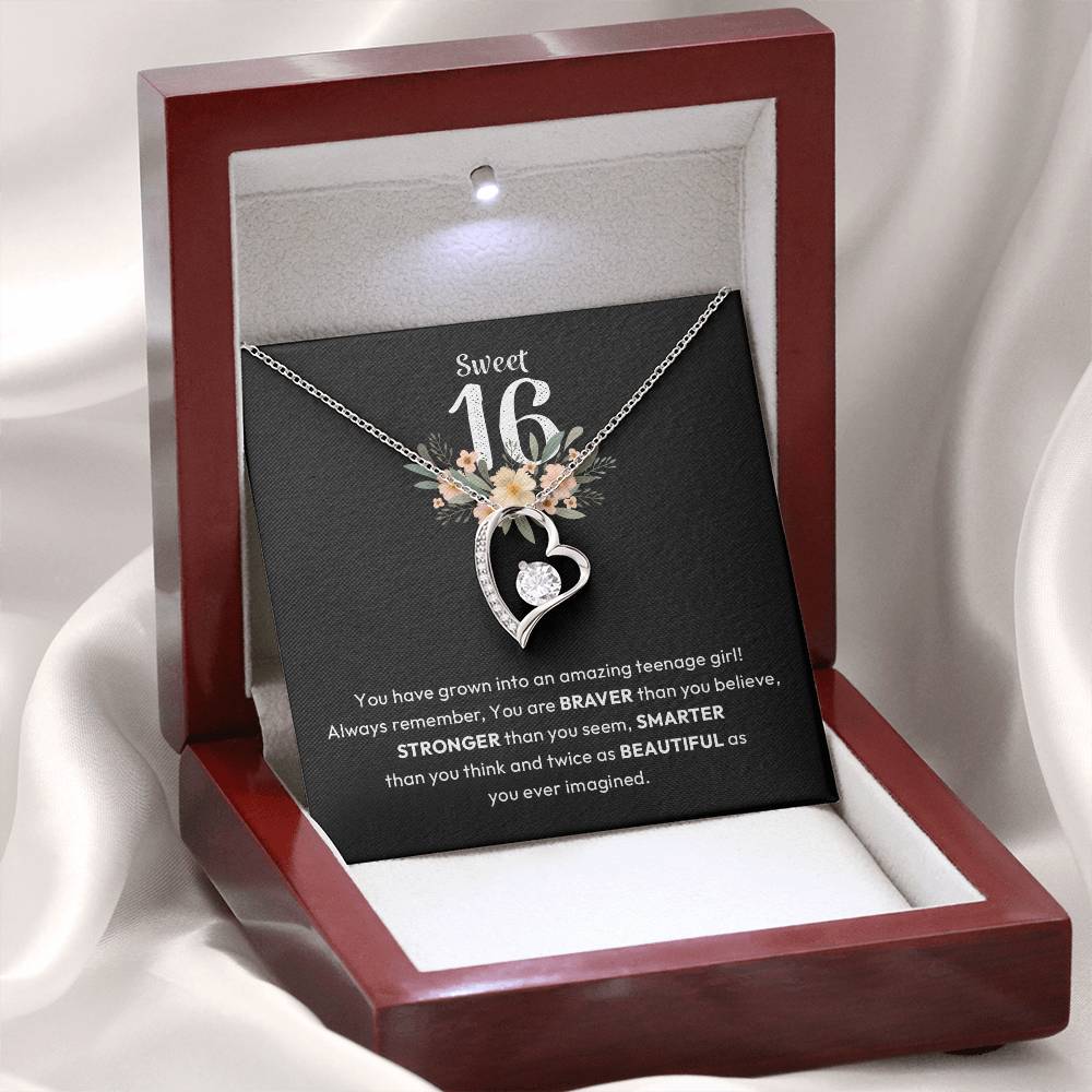 16th Birthday Gift with Floral Card & Message