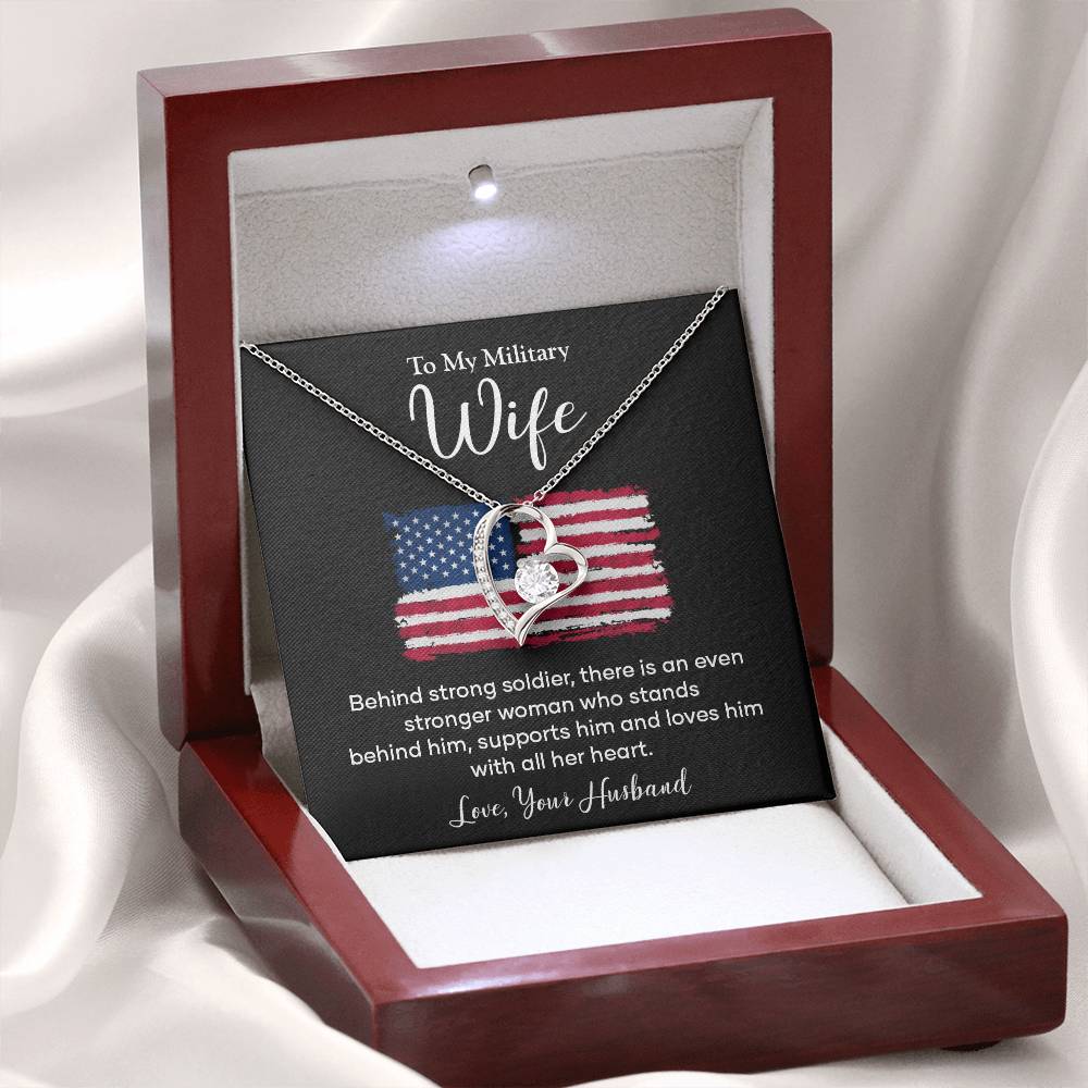 Military Wife Appreciation Gift with Message Card