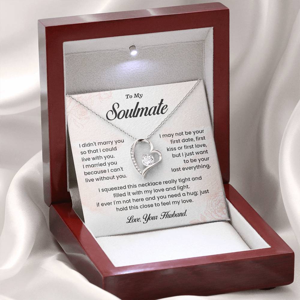 Soulmate Necklace Gift from Husband – Message Card Box