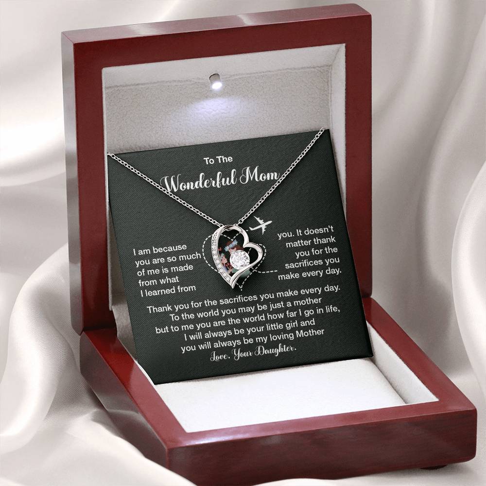 To The Wonderful Mom, Elegant Jewelry For A Mother’s Day Gift Thoughtful Necklace Sweet Gift For A Special Woman Loving Pendant Elegant Pendant For A Mother’s Bond Heartfelt Necklace For Family Bond Beautiful Necklace For A Special Connection