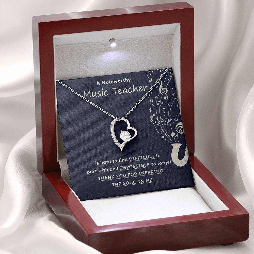 A Noteworthy Music Teacher Artistic Expression Jewelry Melodic Journey Necklace Passion For Music Necklace Soulful Artistry Jewelry Musical Journey Gift Creative Flow Necklace Inspiring Art Jewelry Imaginative Sound Jewelry Cultural Expression Necklace