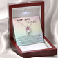 24th Birthday Necklace Gift for Her – Heart Pendant with Message Card
