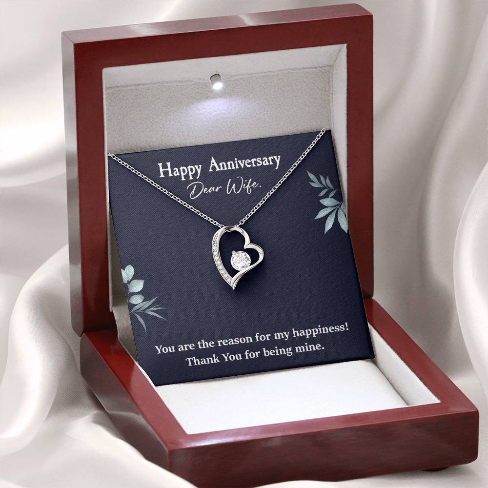 Anniversary Necklace Gift for Wife – Heart Pendant