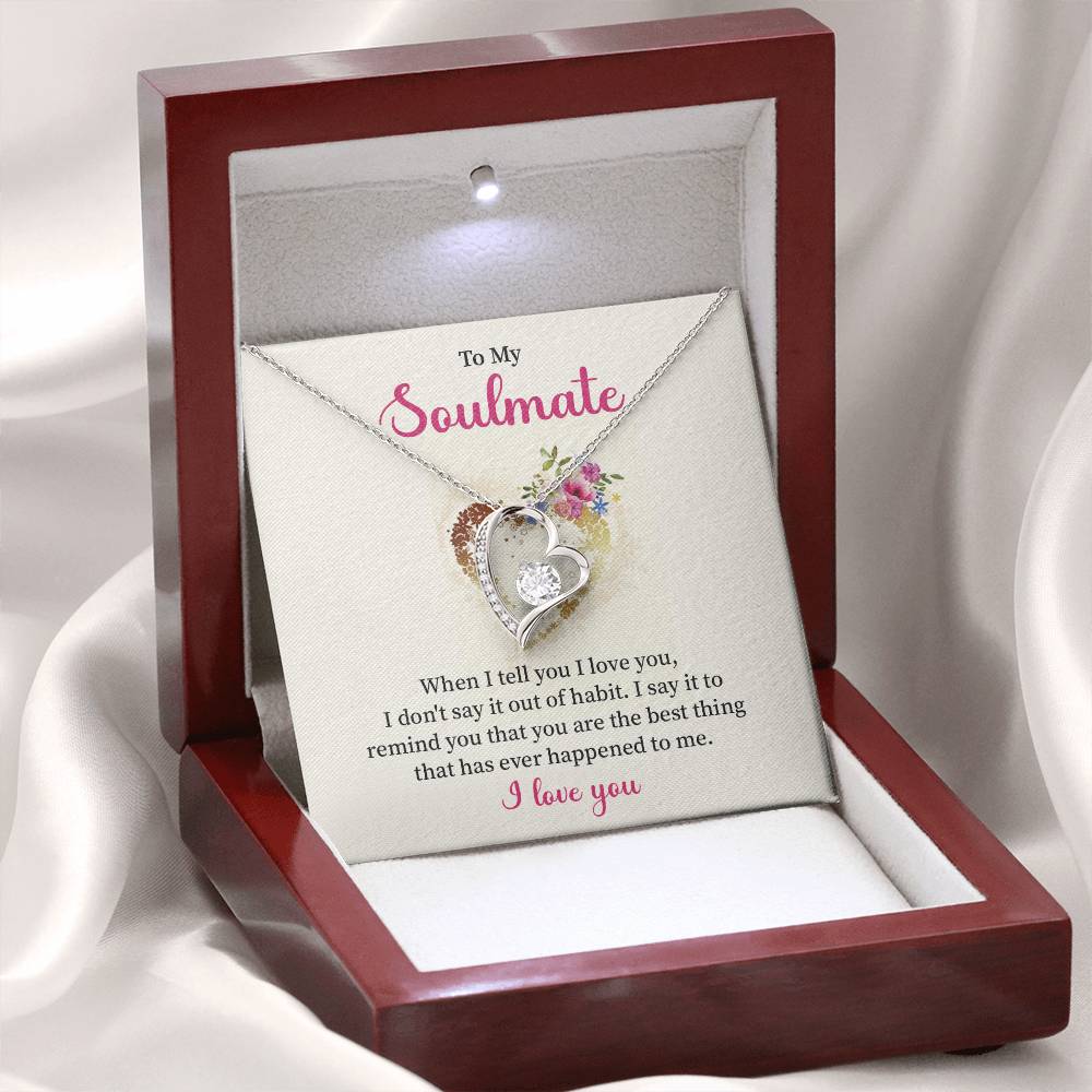 Soulmate Necklace for Her – I Love You Gift Box
