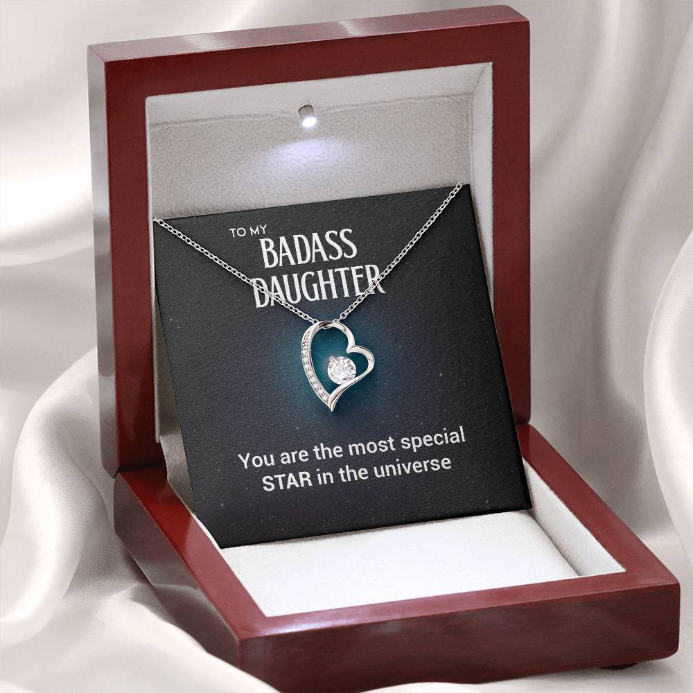 To My Badass Daughter Necklace – Star in the Universe Gift