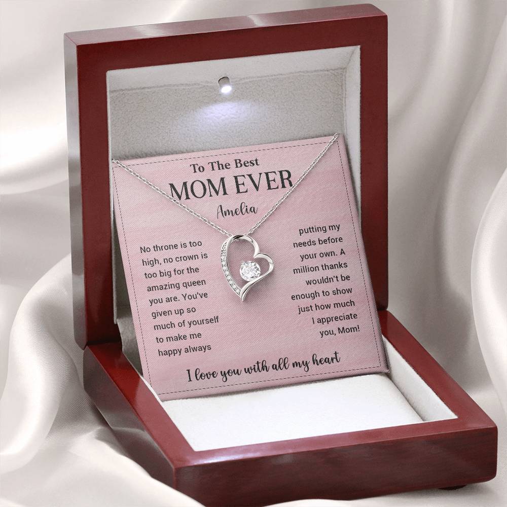 To The Best Mom Ever Amelia Necklace