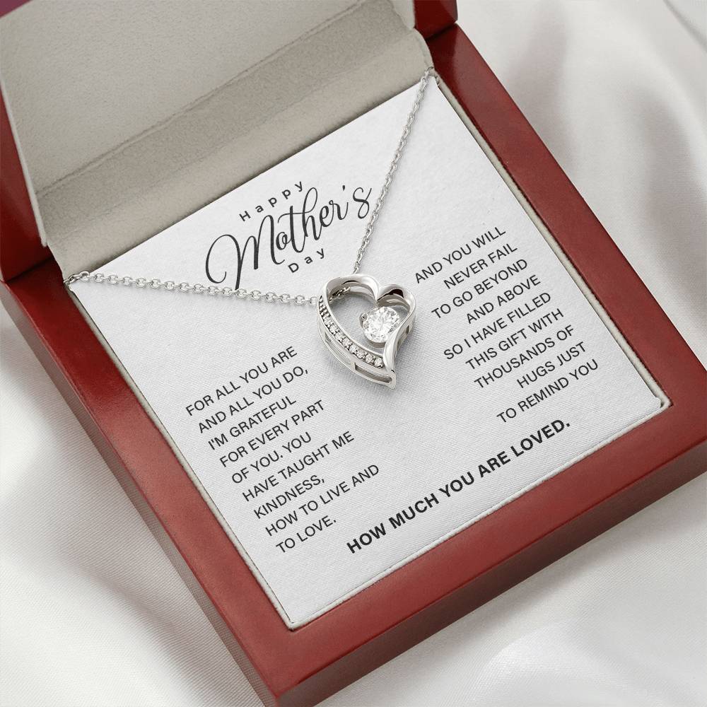 Mother’s Day Necklace Gift with Keepsake Message Card