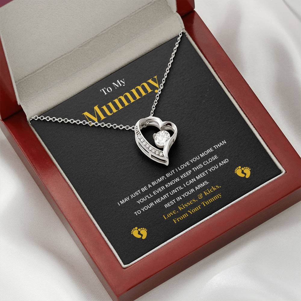 Pregnancy Necklace for Mummy – Gift from Bump with Love Note Card