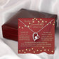 Romantic Necklace Gift for Partner – Message Card & Box