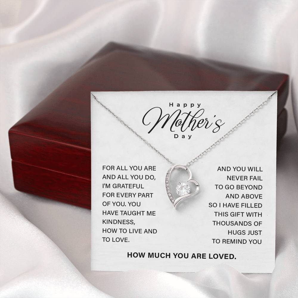 Mother’s Day Necklace Gift with Keepsake Message Card