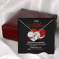 Mother Necklace Gift with Hug Message Card