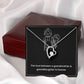 Grandmother & Granddaughter Necklace – Heart Pendant with Card