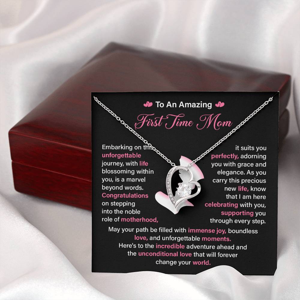 First Time Mom Necklace Gift for Pregnancy