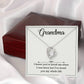 Grandma Necklace Gift – Loved You My Whole Life Message Card