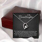 To My Granddaughter Necklace – Inspirational Gift with Card