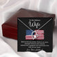 Military Wife Appreciation Gift with Message Card