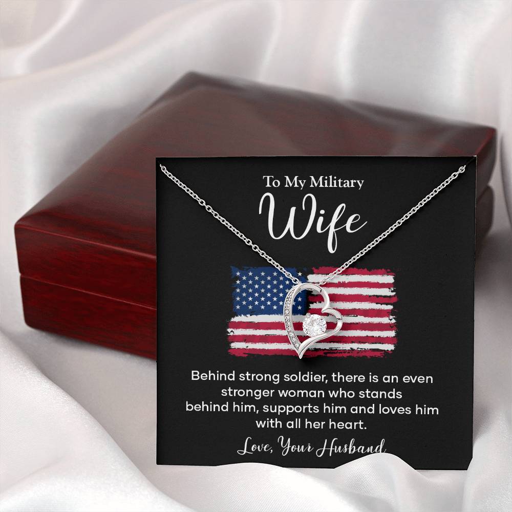 Military Wife Appreciation Gift with Message Card