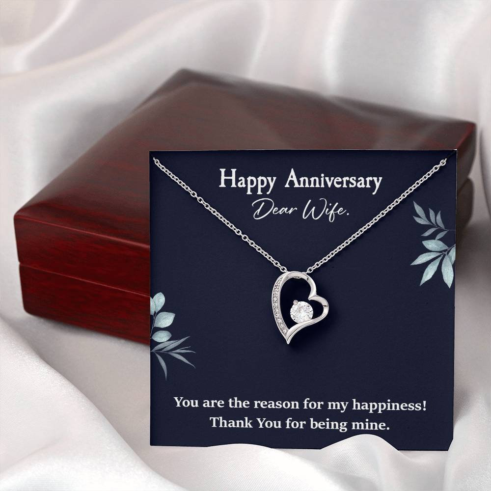 Anniversary Necklace Gift for Wife – Heart Pendant