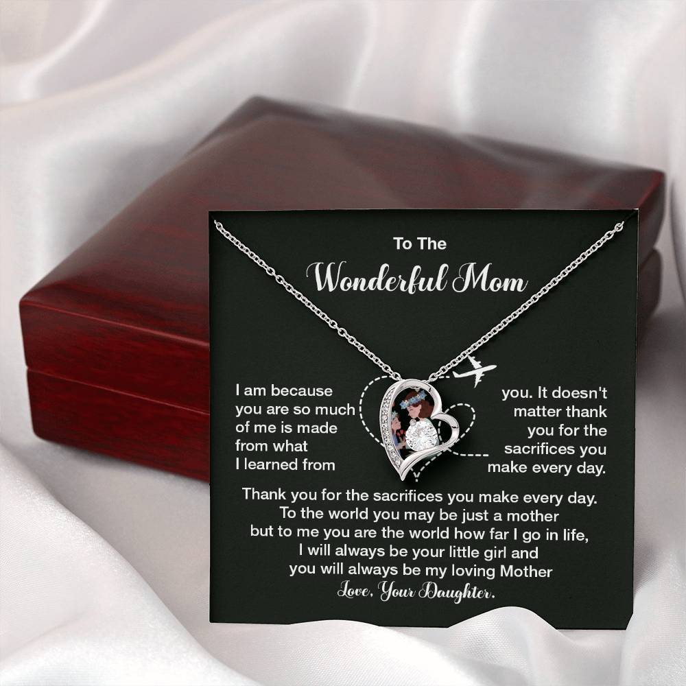 To The Wonderful Mom, Elegant Jewelry For A Mother’s Day Gift Thoughtful Necklace Sweet Gift For A Special Woman Loving Pendant Elegant Pendant For A Mother’s Bond Heartfelt Necklace For Family Bond Beautiful Necklace For A Special Connection