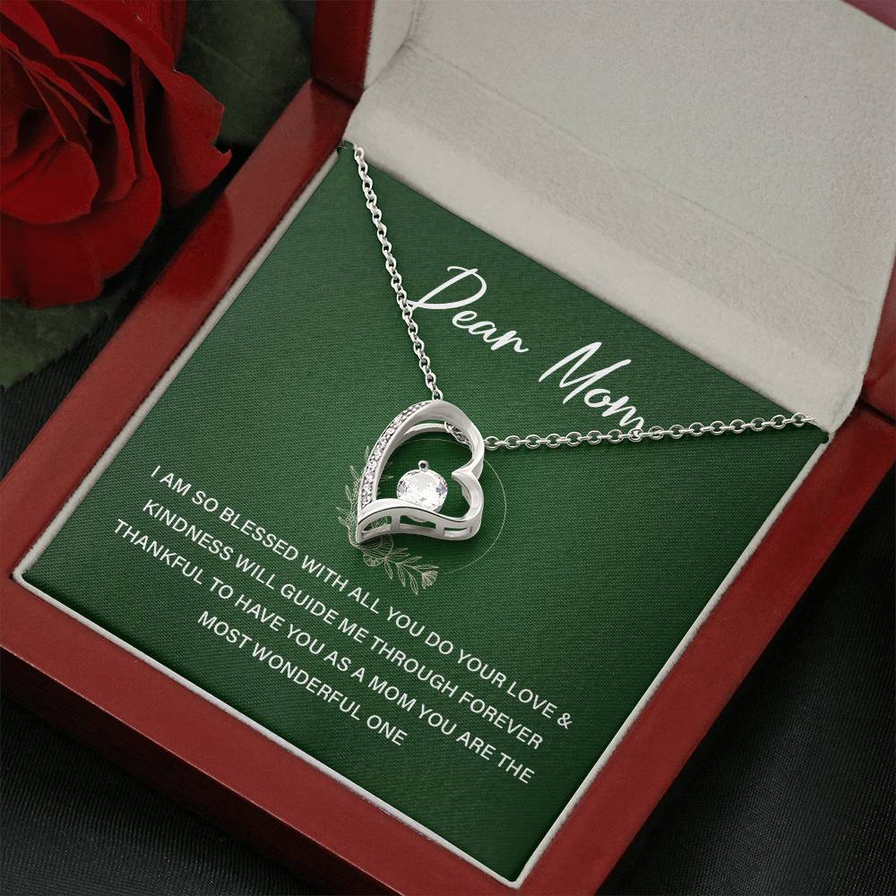 Dear Mom Blessed To Have You Necklace Love You Mom Necklace Best Mom Ever Necklace Eternal Bond With Mom Necklace Meaning Thoughtful Gift For Mindful Gift For Mom Necklace For Family Bond Dear Mom Necklace Gift