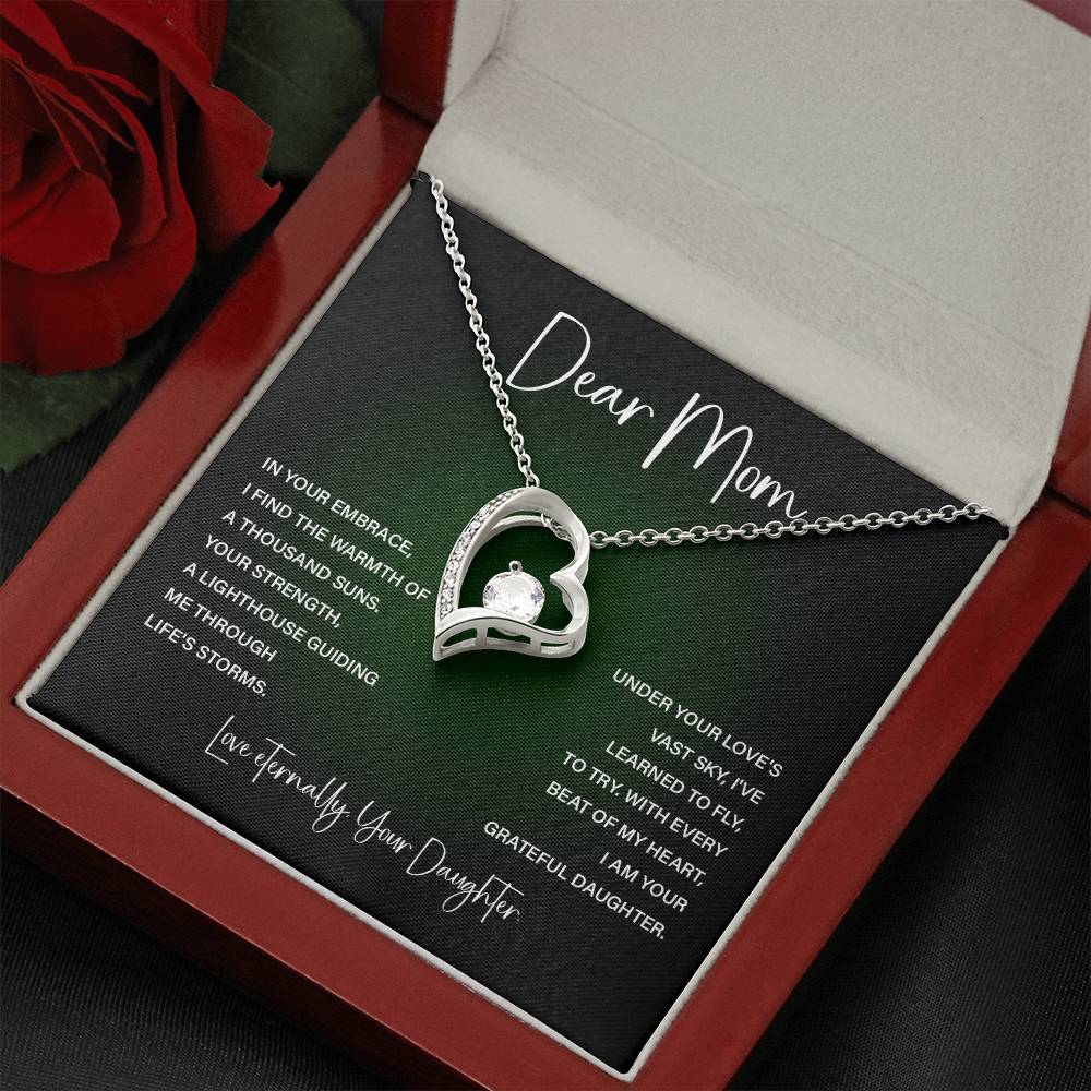 Dear Mom, Mother’s Day Necklace For Mom Best Birthday Gift Necklace Thoughtful Anniversary Necklace Heartfelt Christmas Gift Thank You Necklace Gift Necklace With Message Card