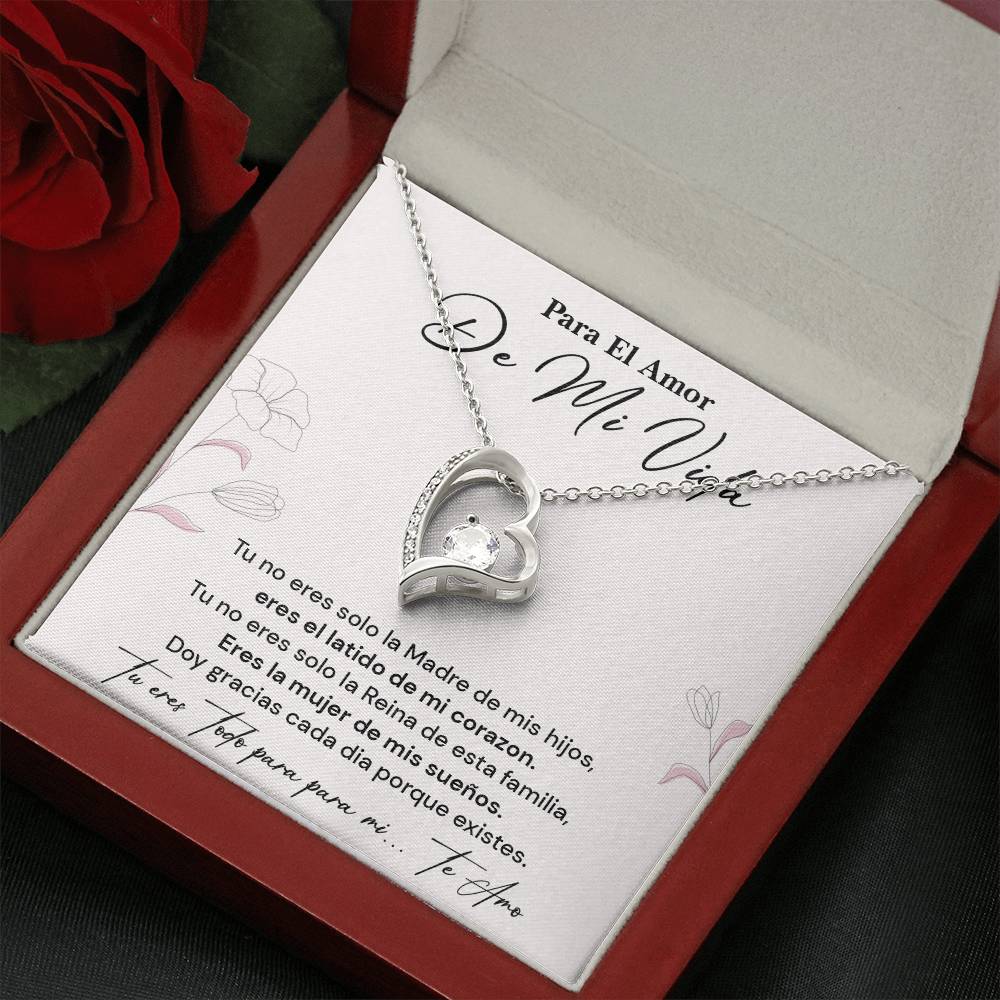 Collar Para El Amor De Mi Vida Regalo Romántico Para Esposa Latido De Mi Corazón Reina De La Familia Joyería Sentimental Para Esposa Collar Con Frase De Amor Regalo Romántico Para Mujer Especial Collar Con Mensaje De Amor Infinito