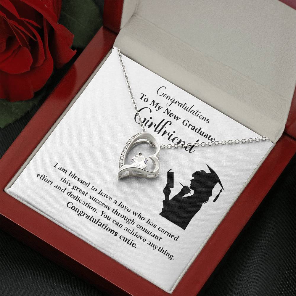 Congratulations To My New Graduate Girlfriend Necklace Necklace For Next Chapter Necklace For Girlfriend’s Potential Proud Partner Graduation Gift Sentimental Gift For New Graduate Gift For Girlfriend’s Graduation Graduate Girlfriend Necklace Gift