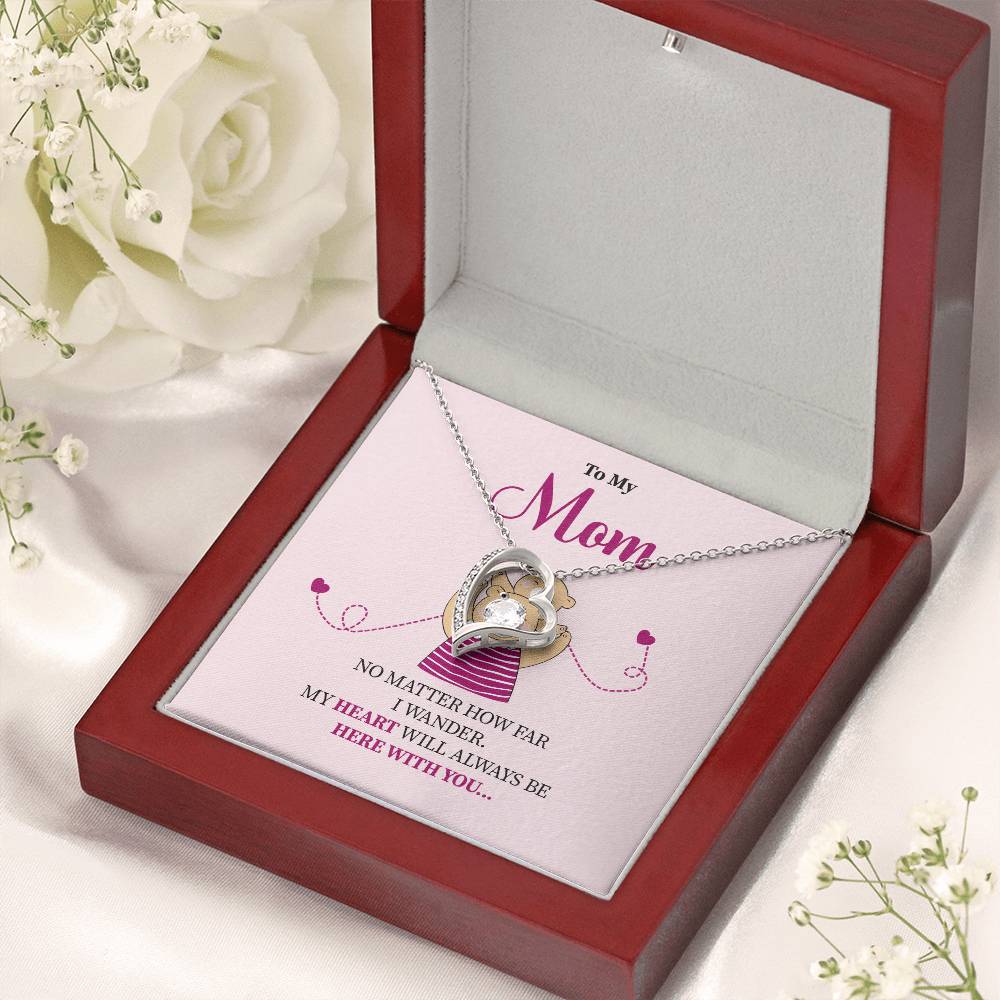 Mom Necklace Gift for Her – With Sweet Message Card