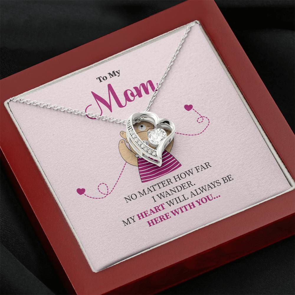 Mom Necklace Gift for Her – With Sweet Message Card