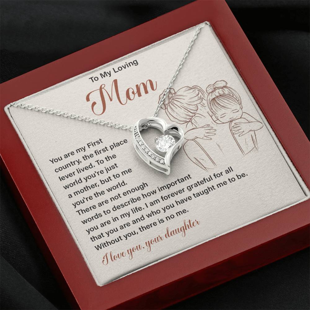 Gift for Loving Mom from Daughter with Message Card