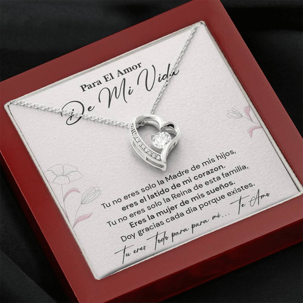 Collar Para El Amor De Mi Vida Regalo Romántico Para Esposa Latido De Mi Corazón Reina De La Familia Joyería Sentimental Para Esposa Collar Con Frase De Amor Regalo Romántico Para Mujer Especial Collar Con Mensaje De Amor Infinito