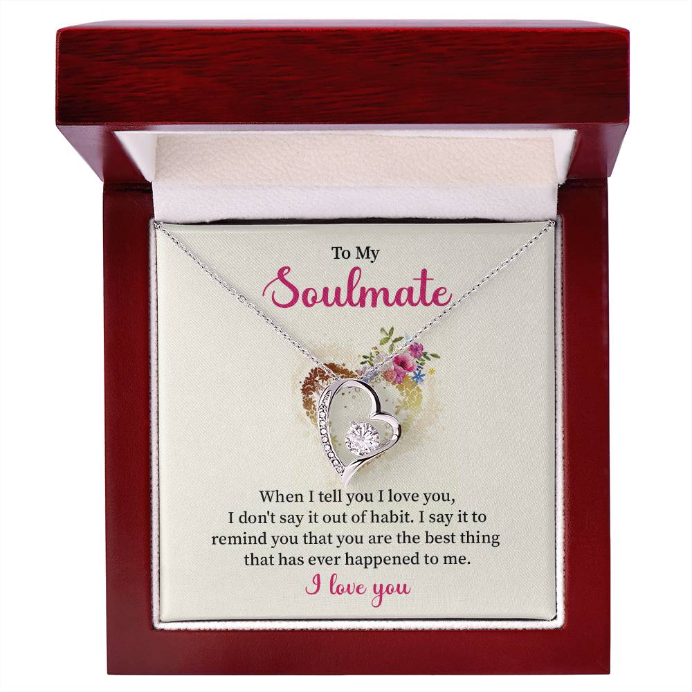 Soulmate Necklace for Her – I Love You Gift Box