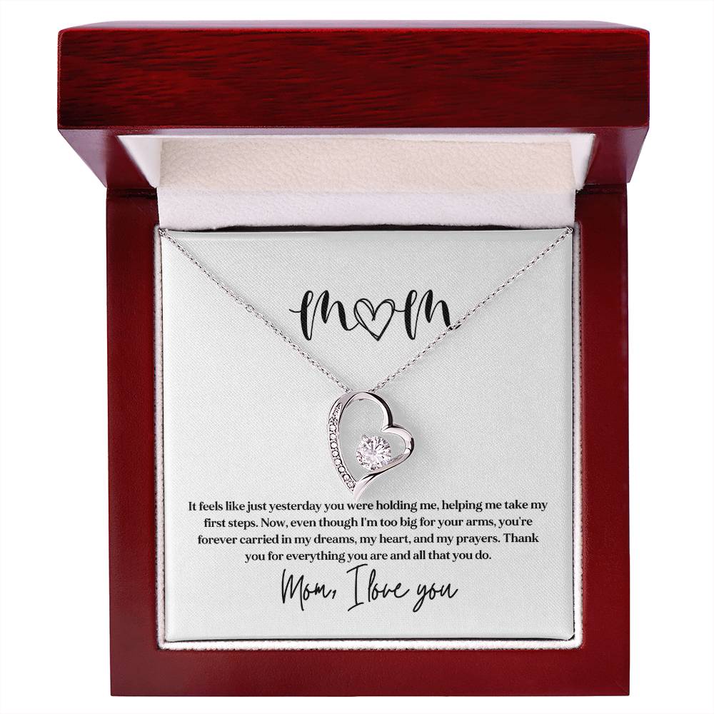 Necklace Gift for Mom From Kids With Sentimental Card