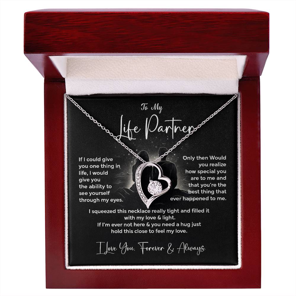 To My Life Partner Necklace Gift From Your Soulmate Necklace Gift