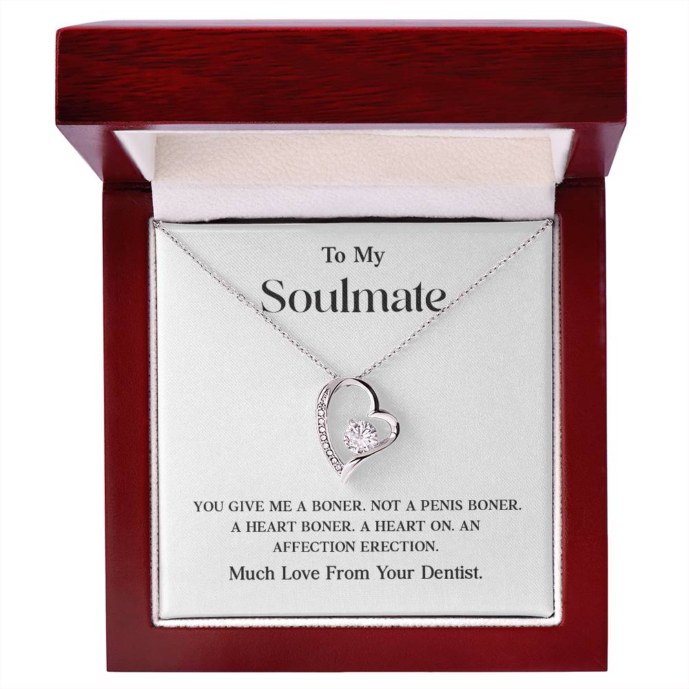 Soulmate Necklace Gift from Dentist – Funny Card