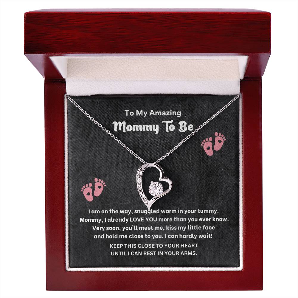 Mommy to Be Necklace Gift – Pregnancy Gift Box Jewelry