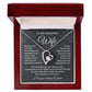 Wife Necklace Gift With Deep Love Message Card