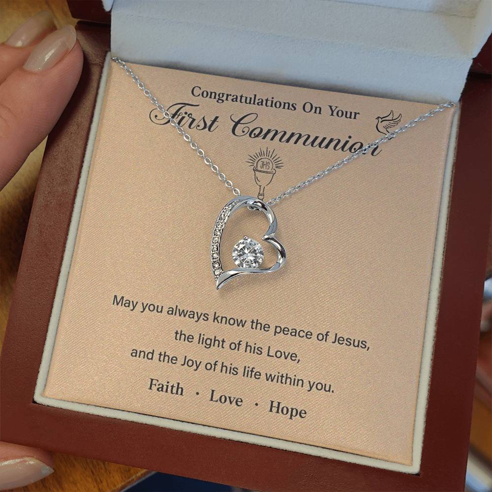 Congratulations On Your First Communion necklace for presence of Jesus thoughtful gift for first communion special occasion gift for first communion meaningful gift for first communion first communion necklace gift gift for first communion