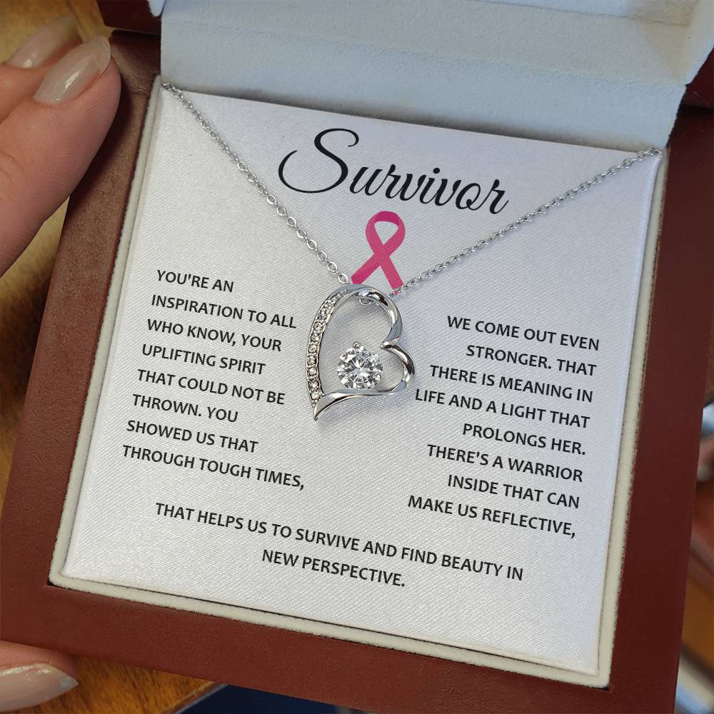 You're A Survivor Survivor Necklace Uplifting Spirit Necklace Meaningful Gift Supportive Gift For Fighters Motivational Jewelry Never Give Up Necklace Cancer Survivor Jewelry Breast Cancer Necklace For Soulmate Stronger Necklace