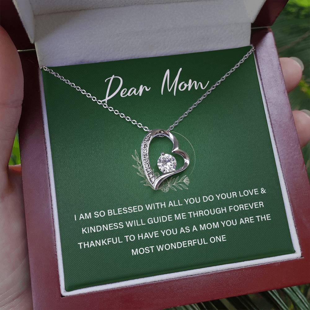 Dear Mom Blessed To Have You Necklace Love You Mom Necklace Best Mom Ever Necklace Eternal Bond With Mom Necklace Meaning Thoughtful Gift For Mindful Gift For Mom Necklace For Family Bond Dear Mom Necklace Gift