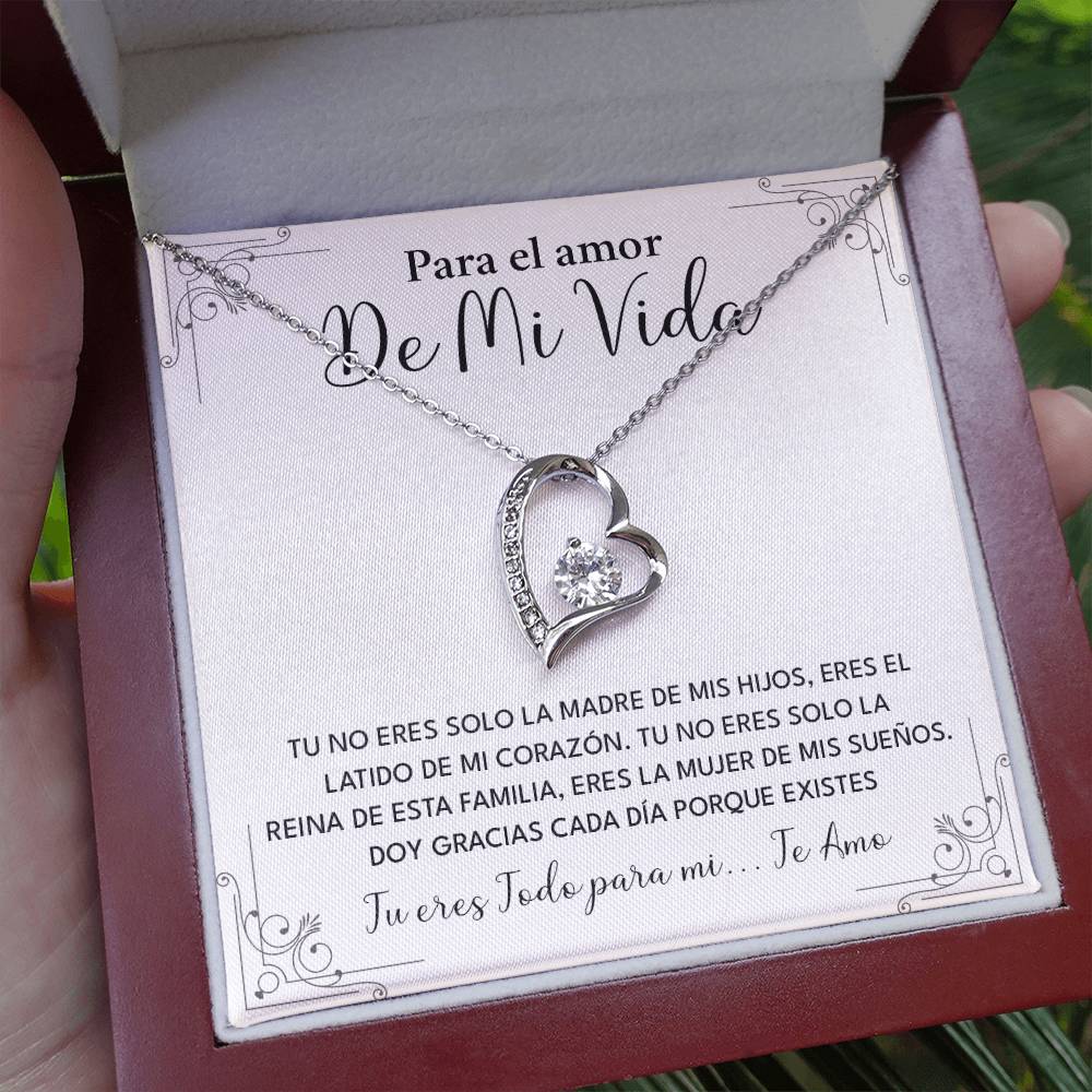 Collar Para El Amor De Mi Vida Madre De Mis Hijos Regalo Romántico Para Esposa Collar Con Frase De Amor Regalo Especial Para Mi Reina Joyería Romántica Para Esposa Regalo De Amor Infinito Regalo De Aniversario Para Mi Esposa Collar De Amor Para Mi Pareja