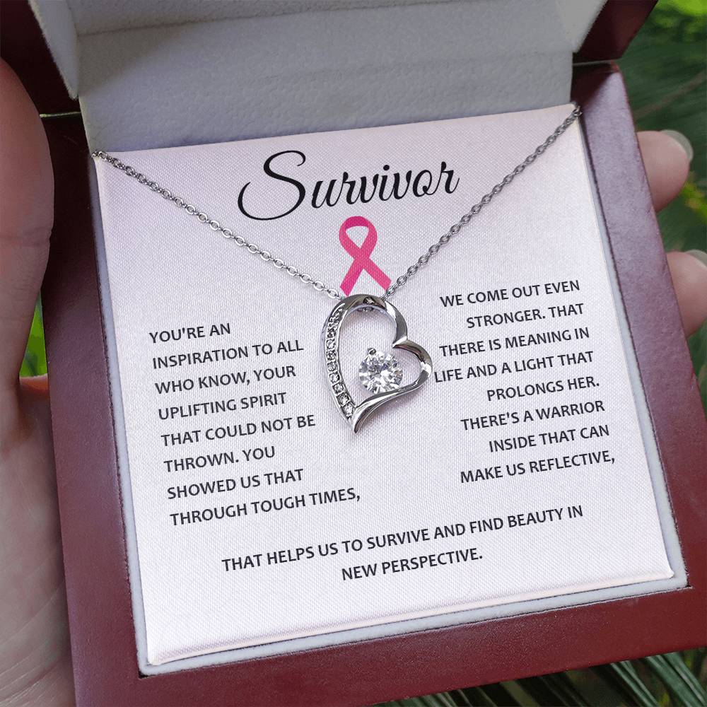 You're A Survivor Survivor Necklace Uplifting Spirit Necklace Meaningful Gift Supportive Gift For Fighters Motivational Jewelry Never Give Up Necklace Cancer Survivor Jewelry Breast Cancer Necklace For Soulmate Stronger Necklace