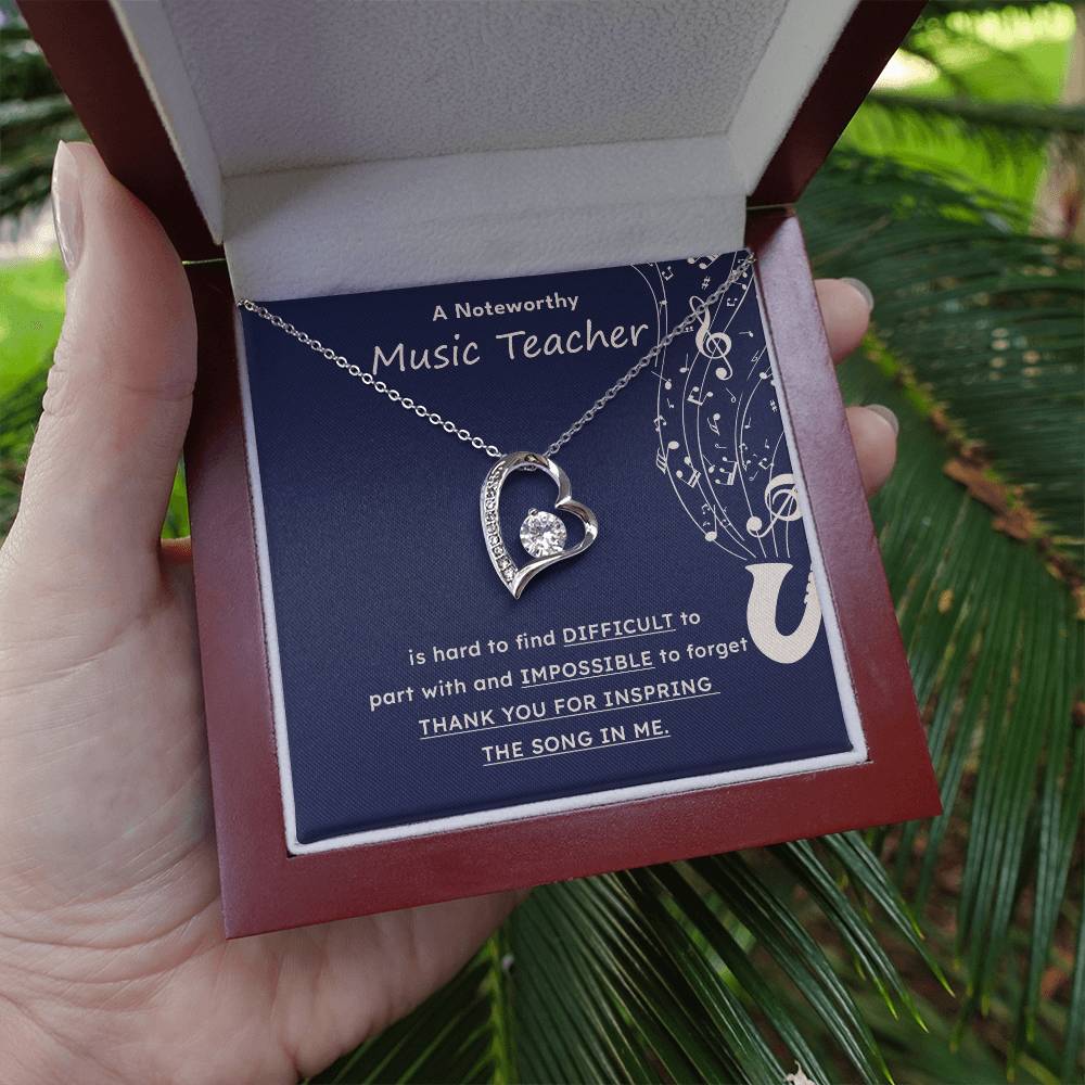 A Noteworthy Music Teacher Artistic Expression Jewelry Melodic Journey Necklace Passion For Music Necklace Soulful Artistry Jewelry Musical Journey Gift Creative Flow Necklace Inspiring Art Jewelry Imaginative Sound Jewelry Cultural Expression Necklace