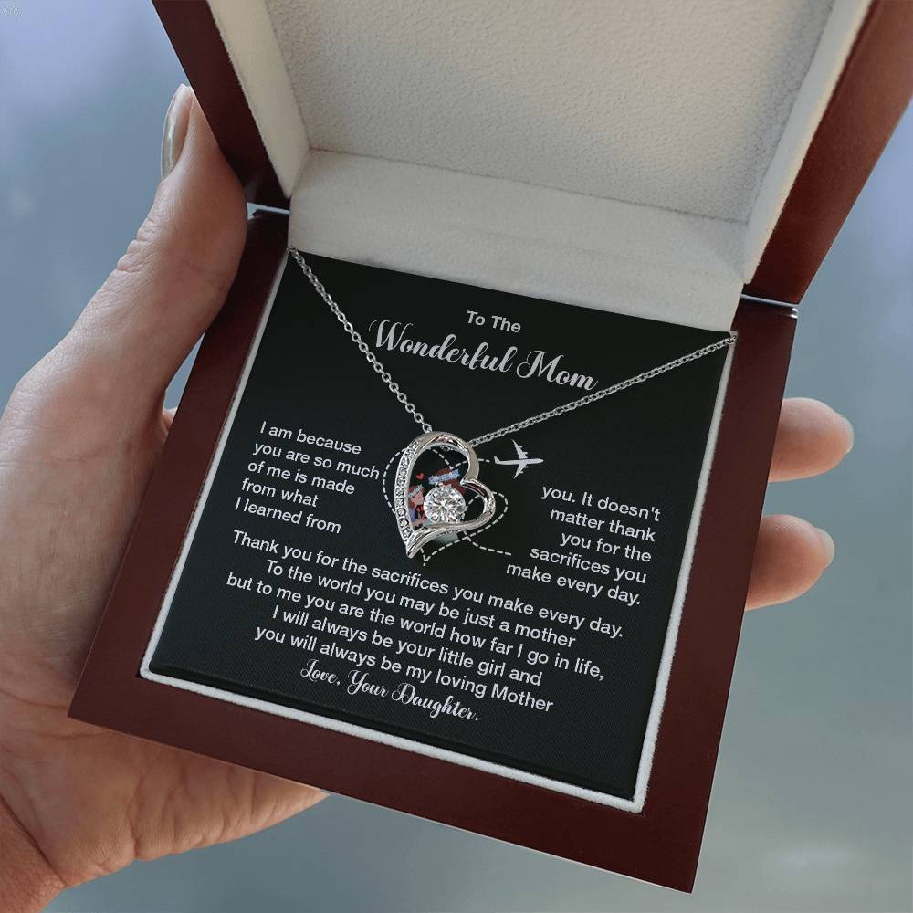 To The Wonderful Mom, Elegant Jewelry For A Mother’s Day Gift Thoughtful Necklace Sweet Gift For A Special Woman Loving Pendant Elegant Pendant For A Mother’s Bond Heartfelt Necklace For Family Bond Beautiful Necklace For A Special Connection