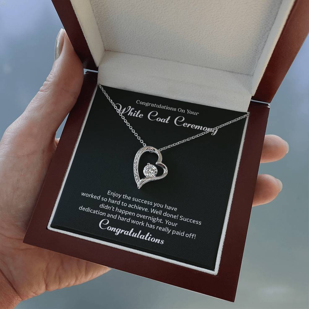 Congratulations On Your White Coat Ceremony Congratulations Necklace Inspirational Jewelry Gift Meaningful Gift For Graduates Proud Of Your Journey Necklace Celebrate Your Success Necklace Emotional Connection Necklace Jewelry For Inspiring Confidence