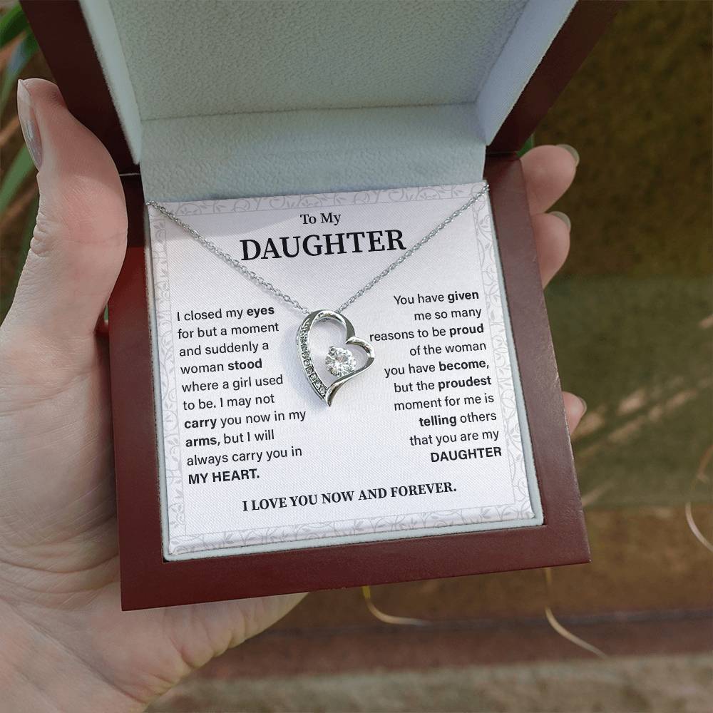 To my daughter i closed my eyes.