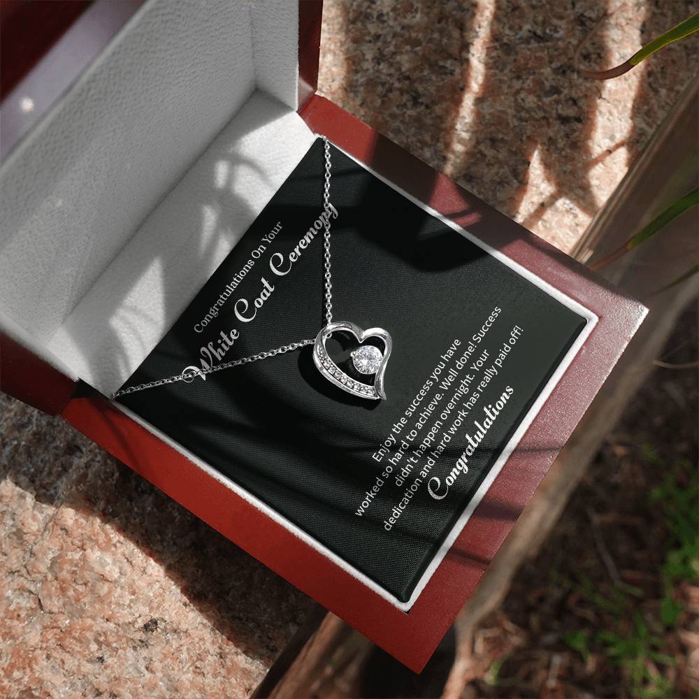 Congratulations On Your White Coat Ceremony Congratulations Necklace Inspirational Jewelry Gift Meaningful Gift For Graduates Proud Of Your Journey Necklace Celebrate Your Success Necklace Emotional Connection Necklace Jewelry For Inspiring Confidence