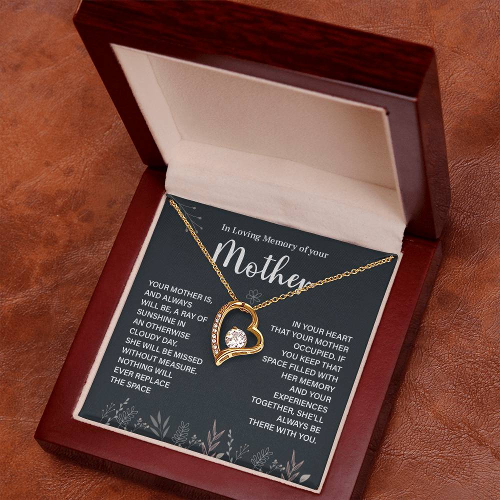 In Loving Memory Necklace For Mother – Heartfelt Memorial Jewelry Gift